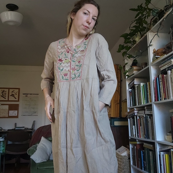 Gudrun Sjödén Swedish Design Linen Dress - Picture 3 of 11
